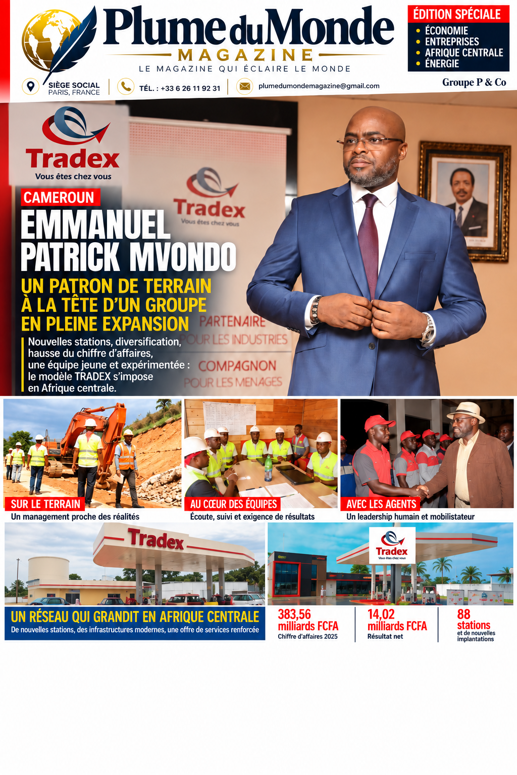 CAMEROUN — PORTRAIT EMMANUEL PATRICK MVONDO d Dg tradex