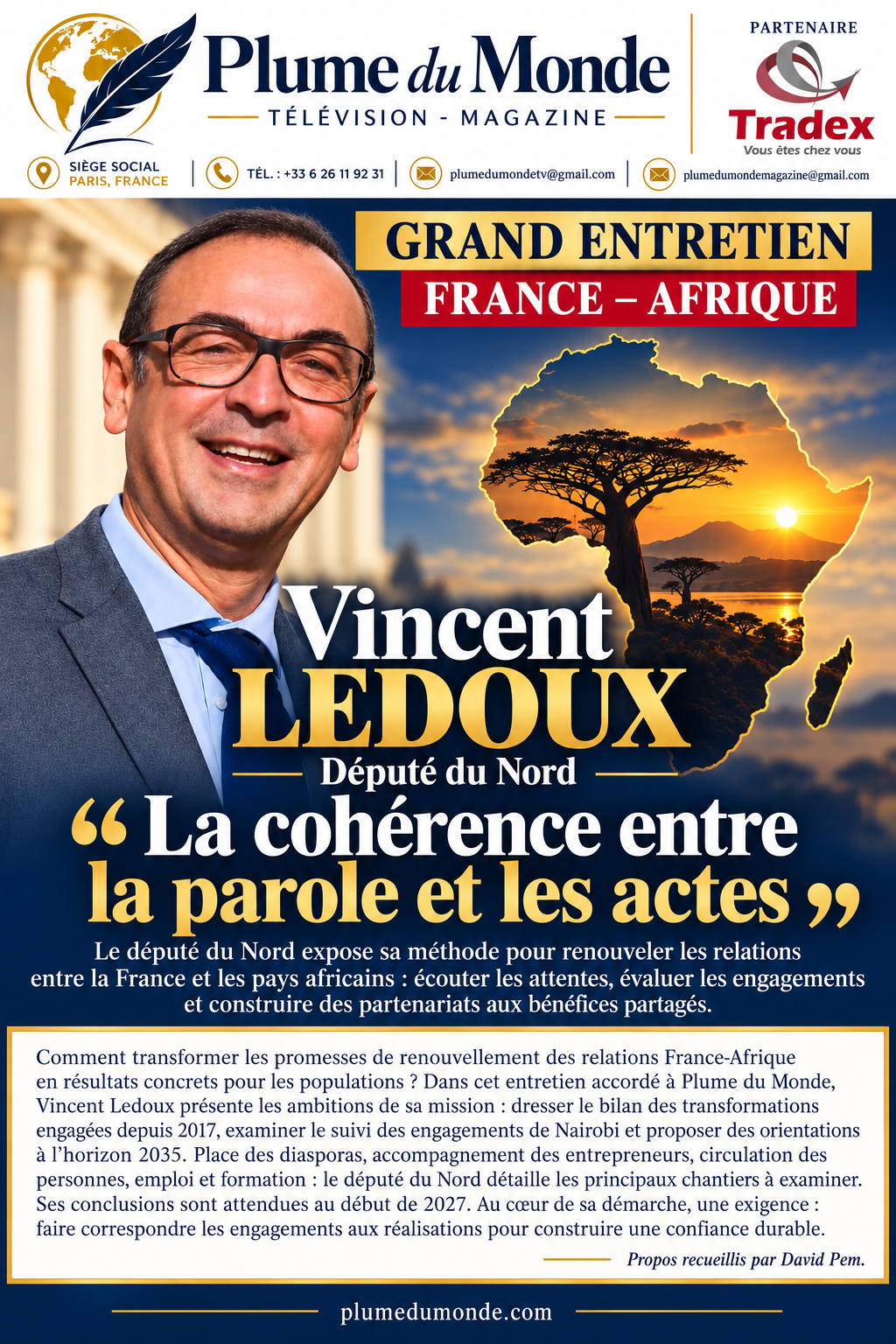 GRAND ENTRETIEN — FRANCE-AFRIQUE